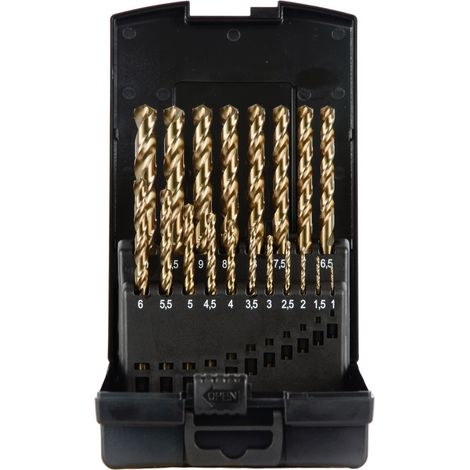 Projahn Kunststoffkassette HSS-Co DIN 338 19-tlg, 1-10/0,5 mm - BASIC (1/3)