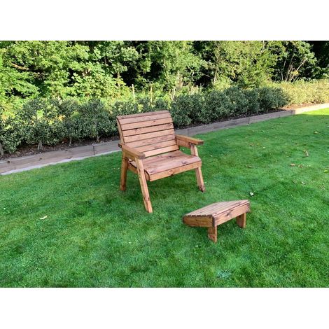 Grand Chair with Footstool - W98 x D74 x H98 - Fully Assembled (1/4)