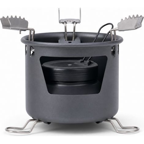 Portable foldable ultralight alcohol stove for camping 200 g (1/5)