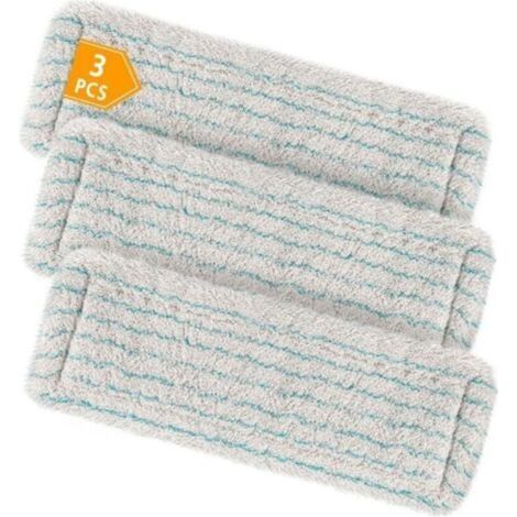 Set mit 3 Ersatzwischerbezügen für Leifheit Profi XL Micro Duo/Profi XL Cotton Plus, alle Griffe, 60 % superfeine Baumwollfasern und Spezialborsten, speziell für die