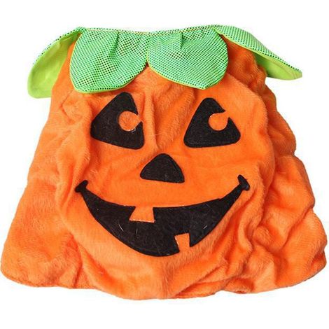 Costume Citrouille Pour Chien Et Chat - Ensemble Halloween En Peluche Douce Avec Velcro Ajustable - Taille Unique (1/5)