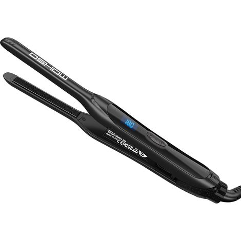 Mini lisseur cheveux court, Mini lisseur à cheveux pour femme et homme, double voltage avec température réglable, arrêt automatique, 15s de chauffe rapide (1/5)