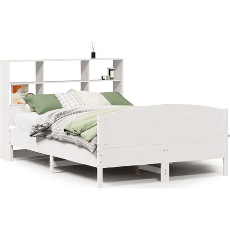 Maison Exclusive - Letto Libreria senza Materasso Bianco 140x200 cm Legno di Pino