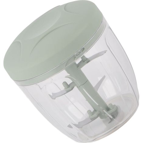 Manueller Gemüse- und Obstzerkleinerer mit Kordelzug, grün, 900 ml, Fleischwolf, Küchenzubehör L (1/5)