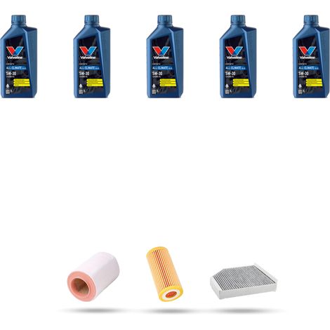 Kit tagliando 3 FILTRI e 5L OLIO compatibile con Audi A7 (4GA,4GF) 2.0 tfsi 183kw dal 2015 (1/5)