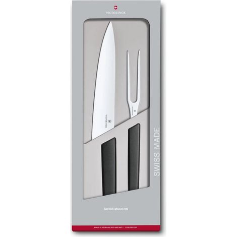 Victorinox Swiss Modern jeu de tranchage noir 22 cm