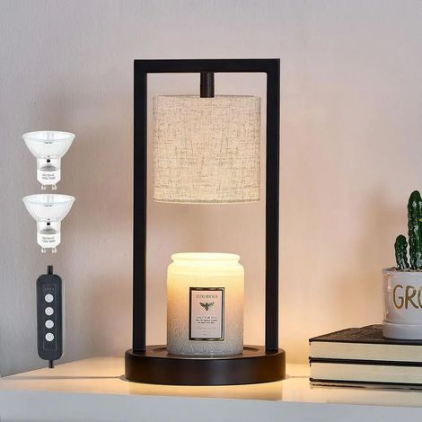 Chauffe-bougie avec minuterie, 3 niveaux de luminosité réglables, convient aux bougies, chandeliers ou bougies parfumées. (1/5)