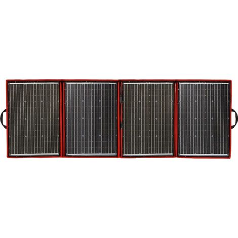 Kit de panneaux solaires portables, puissance de 200W, design flexible et pliable (1/2)