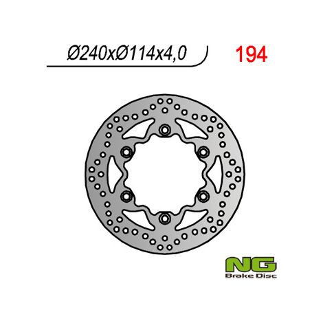 Disco de freno delantero NG para Honda Rebel 125/250 CBF VT 08-12, 240x114x4