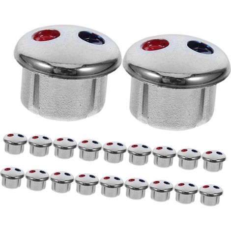 Lot de 20 Boutons de Robinet Indicateurs D'eau Chaude et Froide (1/5)