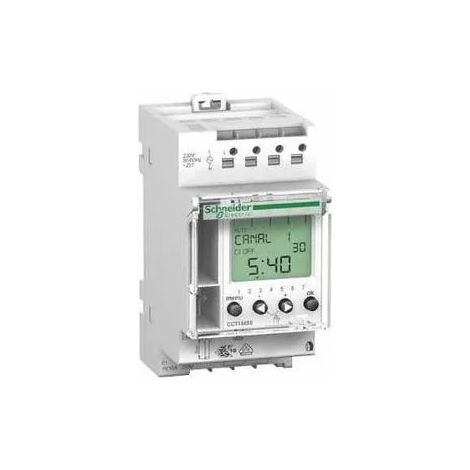 Interruptor horario programable de 2 canales Schneider CCT16652