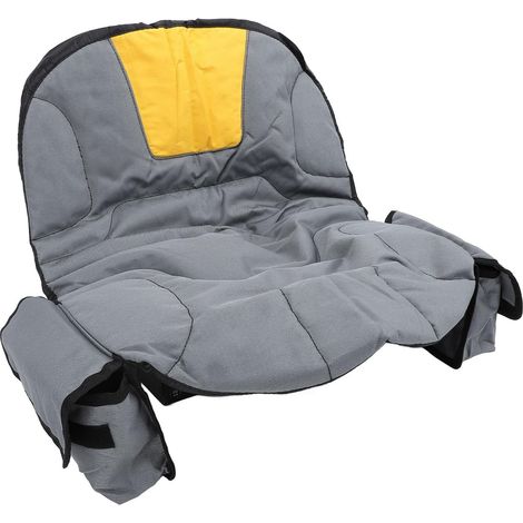 Lawn Mower Seat Cover, Padded Waterproof Tractor Seat Cover with Padding and Back Pockets, Easy Install Air Vent Hole Housse siège tondeuse Protecteur siège tracteur Coussin pelouse jardin Siège tond (1/5)