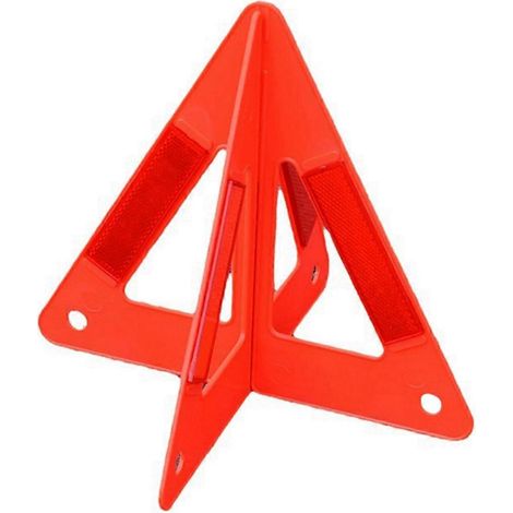Panneau de signalisation routière triangulaire pliable, réfléchissant et portable pour voiture. (1/5)