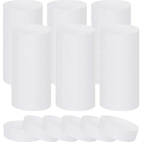 100 weiße Papierarmbänder für Veranstaltungen (1/5)