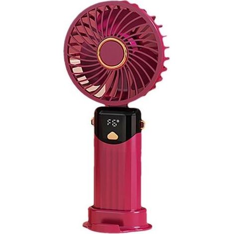 Tragbarer Faltventilator – Kleiner, faltbarer, per USB aufladbarer Tischventilator mit Standfuß (1/5)