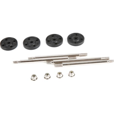 Front-Rear Shock Shaft & Piston Set: MTXL-DBXL-E-DBXL 2.0