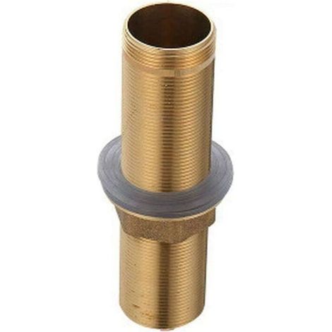 Raccords de Robinet à Tige Filetée à Trou Unique de 100mm Kit d'écrou de Verrouillage de Mamelon Pièce de Quincaillerie de Tuyau Fileté d'extension(M32 x 100 mm) (1/5)