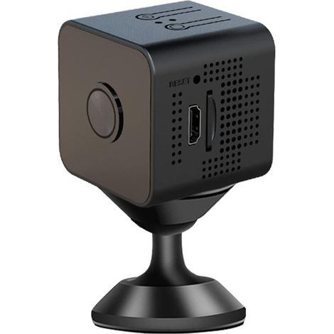Mini Caméra, Caméra de sécurité Intérieure 1080P FHD 2.4G WiFi Smart Camera pour iOS, pour Smartphone Android, Moniteur à Distance, Vision Nocturne IR, Détection de Mouvement (1/5)
