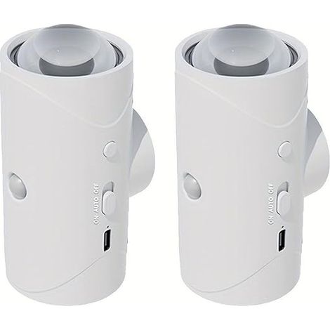 2 Pack Motion Activated Smart LED Wall Light with Color Gradient, Rechargeable Wireless Night Light, Dimmable Indoor/Outdoor Lighting for (1/5)