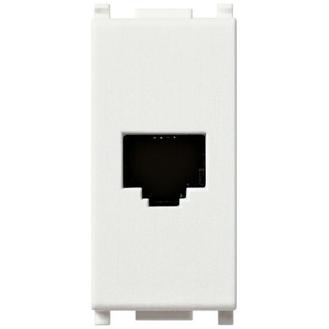 VIMAR 14320 - Presa RJ11 6/4 Bianco (Plana)