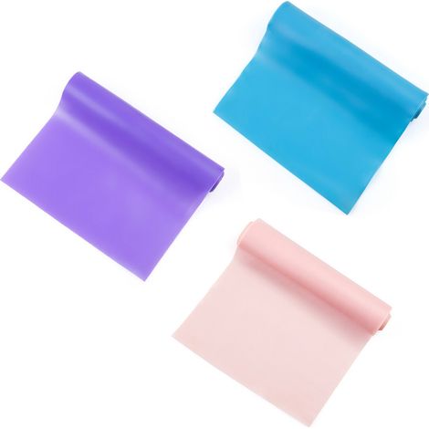 Bandes De Resistance - Sans Latex - 120 Cm X 5 Cm - Pour Yoga Pilates Rehabilitation - Lot De 5 (1/5)