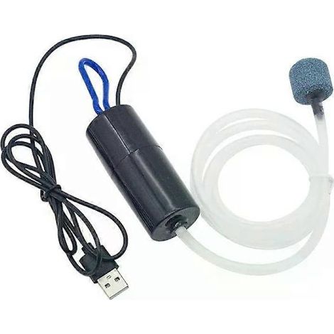 Aquarium-Luftpumpe, leiser USB-Aquarienbelüfter, Mini-Belüfter, tragbares Aquarium-Zubehör, 5 V 1 W (1/5)