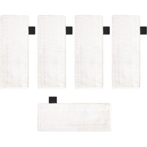 Lot de 5 tampons en microfibre pour sol compatibles avec les nettoyeurs vapeur Karcher EasyFix SC2 SC3 SC4, tampons de rechange pour balai vapeur, accessoires de nettoyage (1/5)
