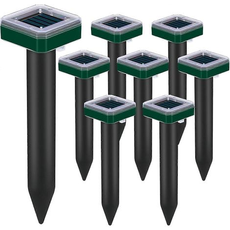 Répulsif à taupes solaire pour pelouses, répulsif à serpents, piège à gaufres, répulsif à marmottes, répulsif à campagnols, pic ultrasonique étanche pour extérieur, répulsif à écureuils soniques (1/5)