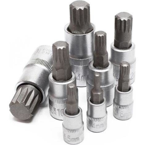 XZN socket set multiple teeth 8 pieces M4 - M16 (1/3)