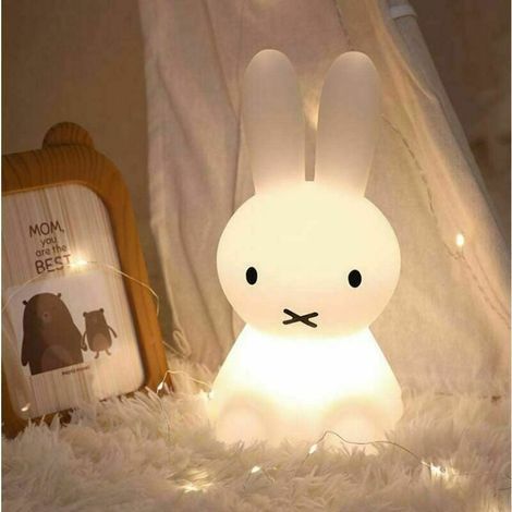 Luz nocturna LED, juguete de iluminación infantil, decoración de habitación con forma de conejo, luz nocturna colorida, ideal como regalo para niños, decoración del hogar, lámpara de mesita de noche,  (1/5)