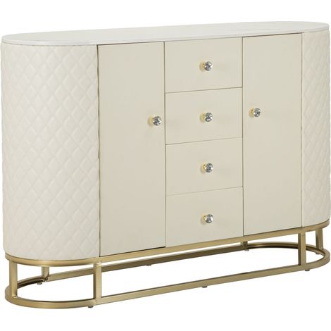 Mobile Sharon 120x40x85 cm in Pino e MDF e Metallo e Plastica (1/5)