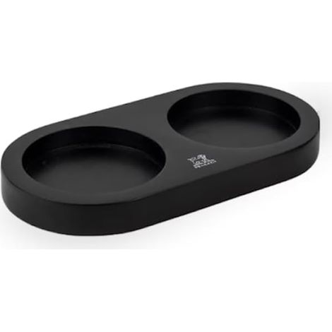 Plateau En Bambou - 1 Unité - Noir Mat - Pour Moulins À Épices - Cuisine Française - 18,7x16cm (1/5)