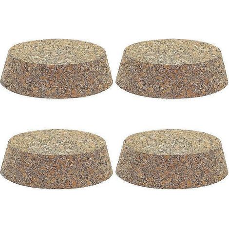 4pcs Cork Stoppers Tapered Wine Plug Bottle Replacement for Decorative Jars Arts DIY Crafts 3.5x3inch