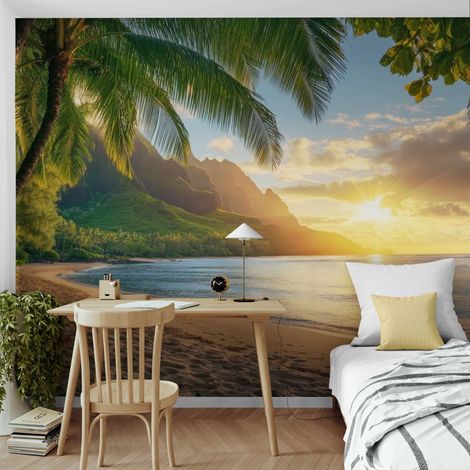 Papier Peint Plage - Paradis Hawaï - 150 x 250 cm (1/2)