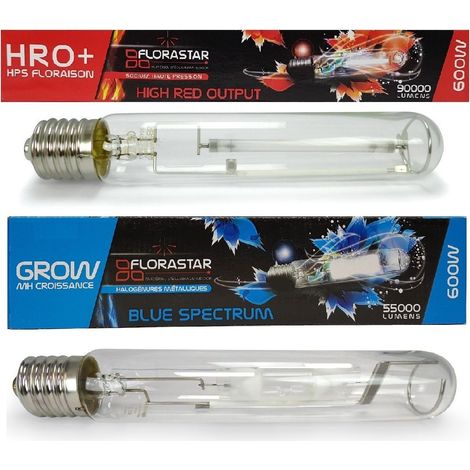 Pack ampoules 600W MH + HPS FLORASTAR