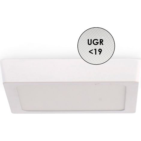 IluminaShop - Panel de Superficie Serie Pro Cuadrado 12W CCT IP20 3000+4000+6000 (1/2)