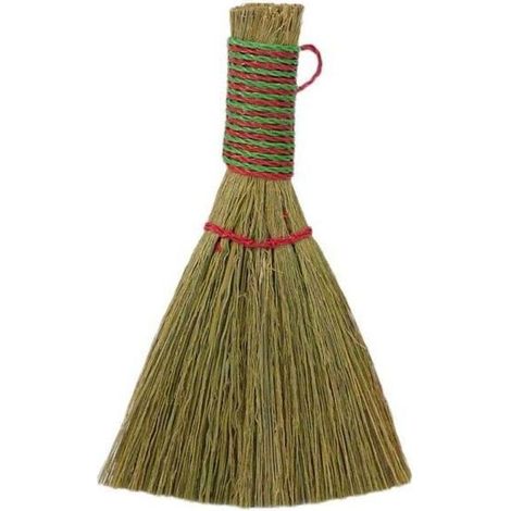 Lot de 3 balais de nettoyage pour la cuisine et le bureau, accessoires de nettoyage pour la maison, balai manuel en paille, petit modèle à main.-Crezuo