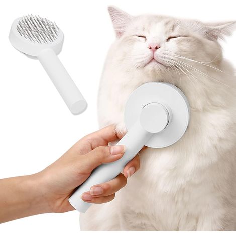 Cat Brush, Self-Cleaning Cat Brush, Pet Hair Brush, Dogs and Cats Brush Grooming Comb for Pet Hair Remover Brush for Pets Massage, Hair Removal (1/5)