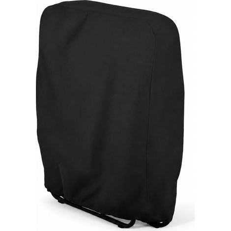 1 Pcs Housse Chaise Pliante 210D Oxford Noir 71x20x34x110cm Imperméable Anti-UV Extérieur Jardin (1/5)