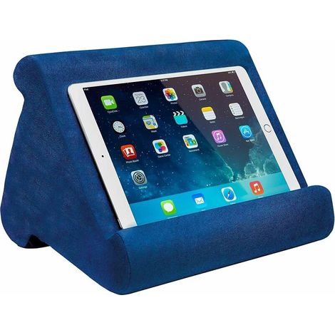 Pillow Pad Multi-Angle Soft Tablet Stand, Blue (1/5)