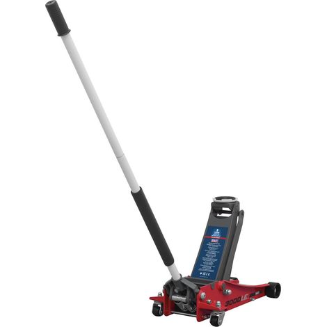 Sealey Trolley Jack 3tonne Low Profile Rocket Lift Red 3000LE (1/5)