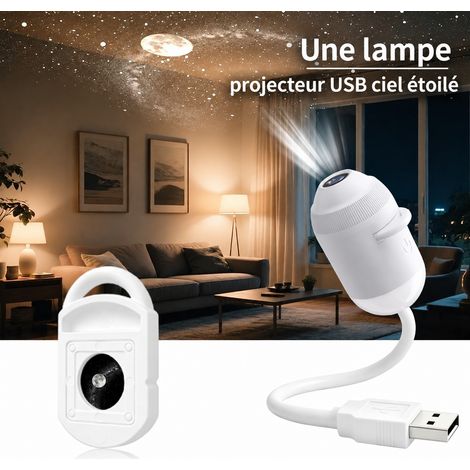 Veilleuse projecteur ciel étoilé USB tactile double mode avec 1 film d'étoiles 1 1 kg – Livraison gratuite