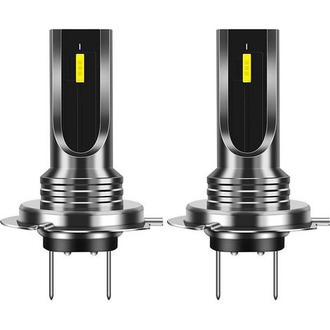 Ampoule Led H7 - 6000 K - 16000 Lm - Puce CSP - 6 SMD - 80 W - Tension 12 V À 24 V - Étanche IP68 - Pour Voiture Moto Véhicule Universel - 2 Pièces (1/5)