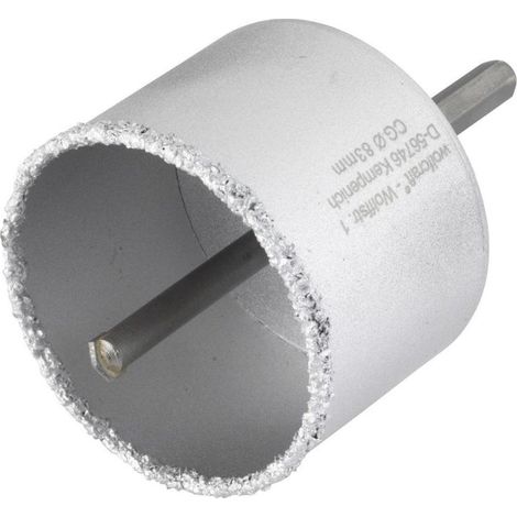 wolfcraft - Corona con metal duro con vástago y broca, profundidad de corte 55 mm Ø 83 mm - ref.3898000