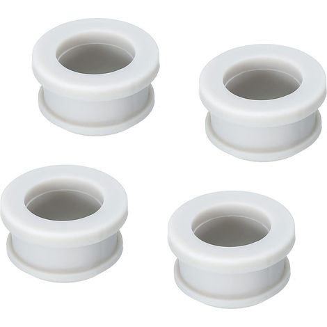 4Pcs Bouchon Passe Fil Caoutchouc à Pression Diamètre d'Installation de 17mm, ID 13mm, Hauteur 12mm Passe-Câble Gris Joint Anti-Rayures pour Boîte Électrique, Conduit de Câble (1/5)