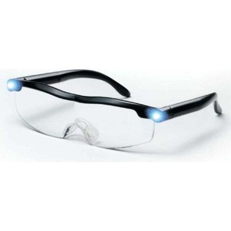 Lunettes de Lecture - Loupe de Vision puissante avec lumière LED, grossissement de 160%, pour Lecture,Tous Les Travaux de Précision,Réparations,Couture, Montres et Artisanat (1/5)