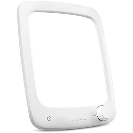 [JAMAIS UTILISÉ]Lampe de Luminothérapie 10000 Lux, Lampe Lumière du Jour avec Luminosité Réglable et Minuterie, Simulation de la Lumière du Jour, Lampe de Photothérapie Sans UV avec Démontable Support (1/5)