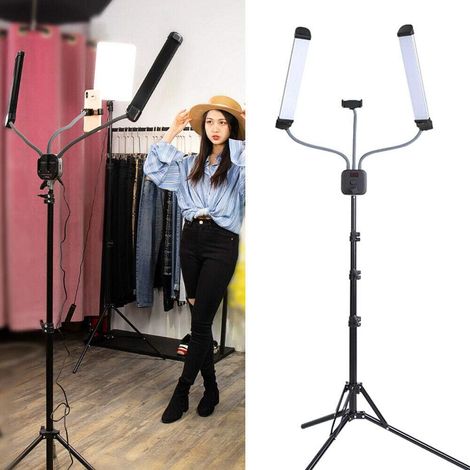 Moderne LED-Tischleuchte - USB-Beleuchtung - Temperatureinstellbar - Helligkeit mit Stativ - 40 W - für Wimpern und Tätowierungen