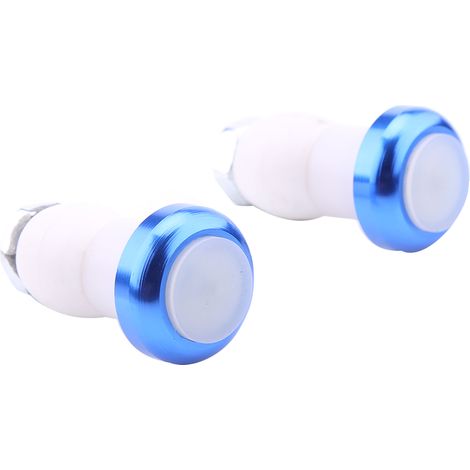 1 Paire de Feux LED Rouges pour Guidon de Vélo, Lampe de Sécurité et Avertissement (Bleu) (1/2)