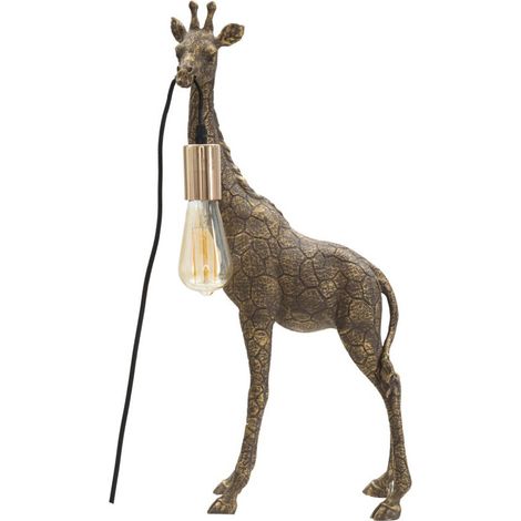 Lampe à Poser en Résine "Girafe" 60cm Or Foncé (1/5)
